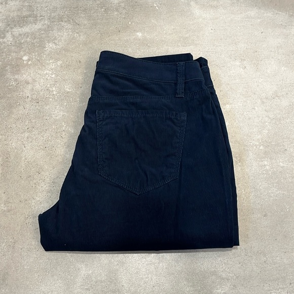 Ann Taylor Navy Corduroy Curvy Fit Straight Jeans - Picture 2 of 5